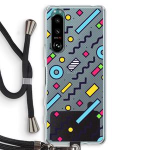 CaseCompany 8-bit N°8: Sony Xperia 5 III Transparant Hoesje met koord