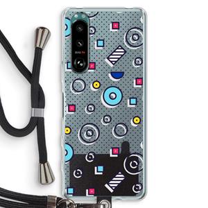 CaseCompany 8-bit N°9: Sony Xperia 5 III Transparant Hoesje met koord