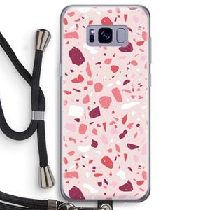 CaseCompany Terrazzo N°15: Samsung Galaxy S8 Transparant Hoesje met koord