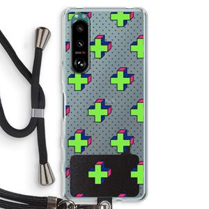 CaseCompany 8-bit N°10: Sony Xperia 5 III Transparant Hoesje met koord