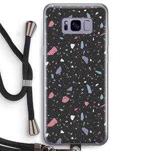 CaseCompany Terrazzo N°16: Samsung Galaxy S8 Transparant Hoesje met koord