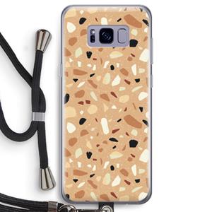 CaseCompany Terrazzo N°17: Samsung Galaxy S8 Transparant Hoesje met koord