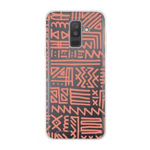 CaseCompany Marrakech Pink: Samsung Galaxy A6 Plus (2018) Transparant Hoesje