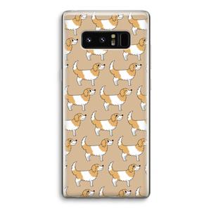 CaseCompany Doggy: Samsung Galaxy Note 8 Transparant Hoesje