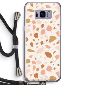 CaseCompany Terrazzo N°18: Samsung Galaxy S8 Transparant Hoesje met koord