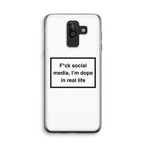 CaseCompany I'm dope: Samsung Galaxy J8 (2018) Transparant Hoesje