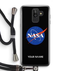 CaseCompany NASA: Samsung Galaxy J8 (2018) Transparant Hoesje met koord
