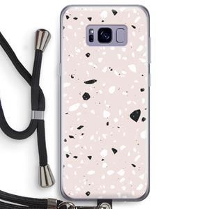 CaseCompany Terrazzo N°20: Samsung Galaxy S8 Transparant Hoesje met koord