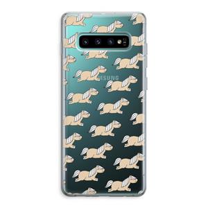 CaseCompany Ponys: Samsung Galaxy S10 Plus Transparant Hoesje