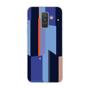 CaseCompany Gestalte 3: Samsung Galaxy A6 Plus (2018) Transparant Hoesje