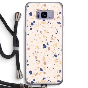 CaseCompany Terrazzo N°23: Samsung Galaxy S8 Transparant Hoesje met koord