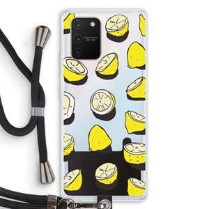 CaseCompany When Life Gives You Lemons...: Samsung Galaxy S10 Lite Transparant Hoesje met koord