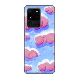 CaseCompany Roze wolken met vogels: Volledig geprint Samsung Galaxy S20 Ultra Hoesje