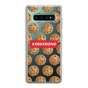 CaseCompany Koekerond: Samsung Galaxy S10 Plus Transparant Hoesje