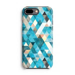 CaseCompany Gekleurde driehoekjes blauw: iPhone 7 Plus Tough Case