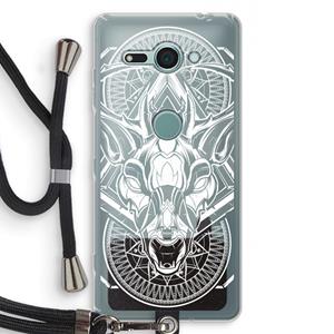CaseCompany Oh Deer: Sony Xperia XZ2 Compact Transparant Hoesje met koord