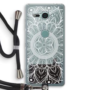 CaseCompany Roses Are Red: Sony Xperia XZ2 Compact Transparant Hoesje met koord
