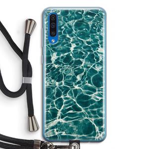 CaseCompany Weerkaatsing water: Samsung Galaxy A50 Transparant Hoesje met koord