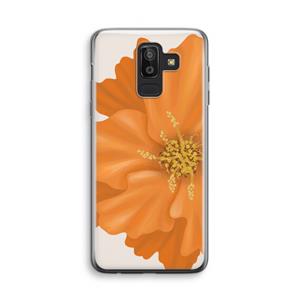 CaseCompany Orange Ellila flower: Samsung Galaxy J8 (2018) Transparant Hoesje