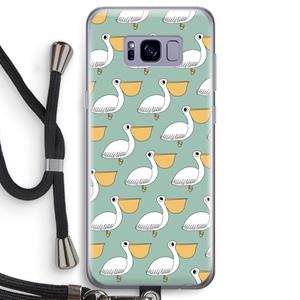 CaseCompany Pelican: Samsung Galaxy S8 Transparant Hoesje met koord