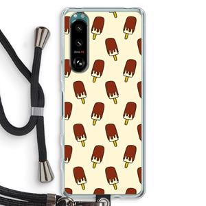 CaseCompany Yummy: Sony Xperia 5 III Transparant Hoesje met koord