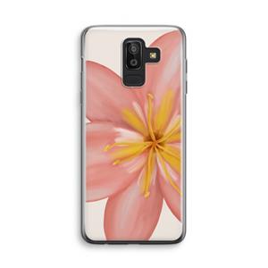 CaseCompany Pink Ellila Flower: Samsung Galaxy J8 (2018) Transparant Hoesje