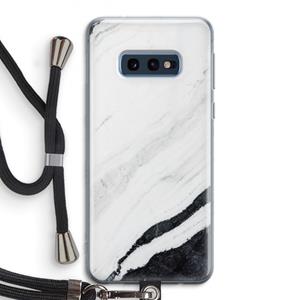 CaseCompany Elegante marmer: Samsung Galaxy S10e Transparant Hoesje met koord