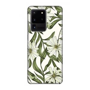 CaseCompany Wit bloemenpatroon: Volledig geprint Samsung Galaxy S20 Ultra Hoesje