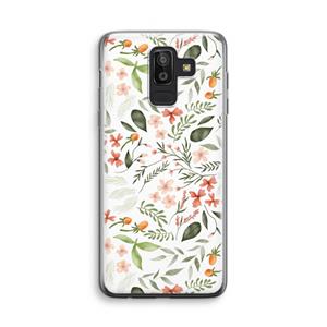 CaseCompany Sweet little flowers: Samsung Galaxy J8 (2018) Transparant Hoesje