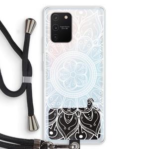 CaseCompany Roses Are Red: Samsung Galaxy S10 Lite Transparant Hoesje met koord