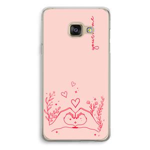 CaseCompany Love is in the air: Samsung A3 (2017) Transparant Hoesje