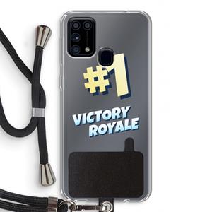 CaseCompany Victory Royale: Samsung Galaxy M31 Transparant Hoesje met koord