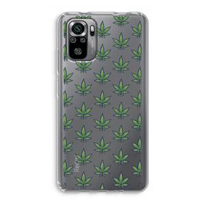 CaseCompany Weed: Xiaomi Redmi Note 10S Transparant Hoesje