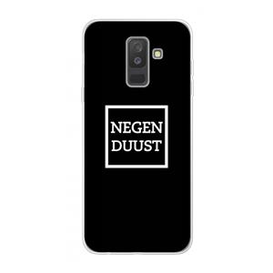 CaseCompany Negenduust black: Samsung Galaxy A6 Plus (2018) Transparant Hoesje