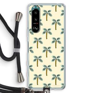 CaseCompany Paradise: Sony Xperia 5 III Transparant Hoesje met koord