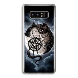 CaseCompany Volle maan: Samsung Galaxy Note 8 Transparant Hoesje