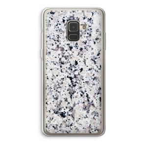 CaseCompany Gespikkelde marmer: Samsung Galaxy A8 (2018) Transparant Hoesje