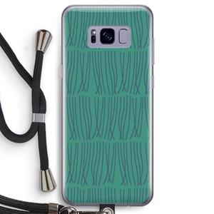 CaseCompany Swirls: Samsung Galaxy S8 Transparant Hoesje met koord