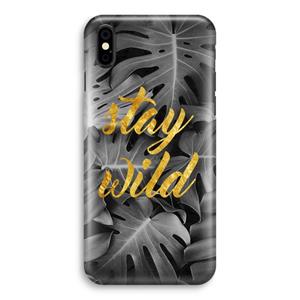 CaseCompany Stay wild: iPhone Xs Volledig Geprint Hoesje