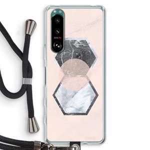 CaseCompany Creatieve toets: Sony Xperia 5 III Transparant Hoesje met koord