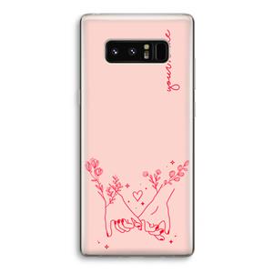 CaseCompany Best Friends: Samsung Galaxy Note 8 Transparant Hoesje
