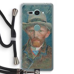 CaseCompany Van Gogh: Sony Xperia XZ2 Compact Transparant Hoesje met koord