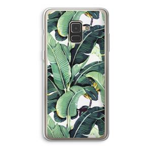 CaseCompany Bananenbladeren: Samsung Galaxy A8 (2018) Transparant Hoesje