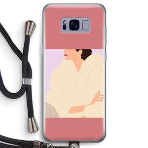 CaseCompany Cosy: Samsung Galaxy S8 Transparant Hoesje met koord