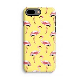 CaseCompany Flamingo's geel: iPhone 7 Plus Tough Case
