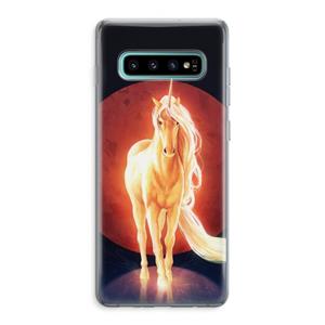 CaseCompany Last Unicorn: Samsung Galaxy S10 Plus Transparant Hoesje