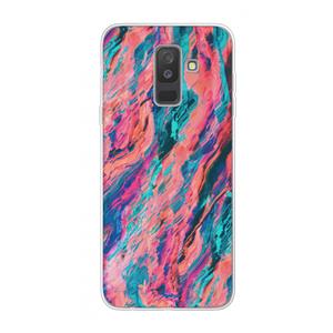 CaseCompany Electric Times: Samsung Galaxy A6 Plus (2018) Transparant Hoesje