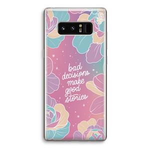 CaseCompany Good stories: Samsung Galaxy Note 8 Transparant Hoesje