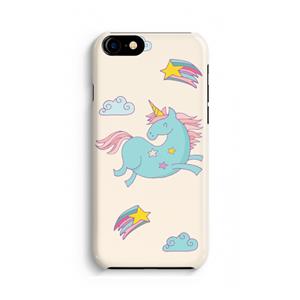 CaseCompany Vliegende eenhoorn: Volledig geprint iPhone SE 2020 Hoesje