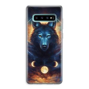 CaseCompany Wolf Dreamcatcher: Samsung Galaxy S10 Plus Transparant Hoesje